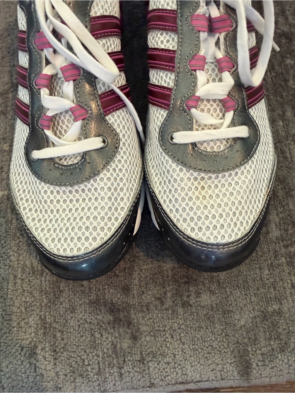 NWOT Adidas Raziya II White Athletic Sneakers Running Shoes Women’s 8-1/2 8.5 M - Picture 4 of 8